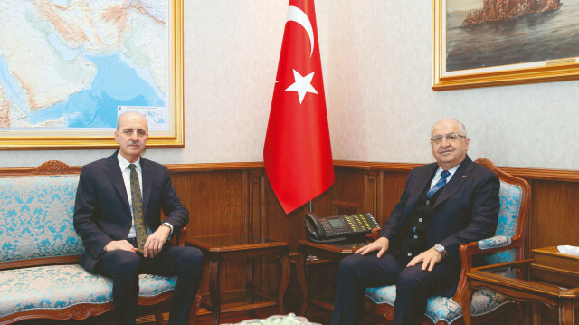 TBMM Başkanı Numan Kurtulmuş, Milli Savunma Bakanı Yaşar Güler’i ziyaret edip Pençe-Kilit şehitleri için başsağlığı diledi.