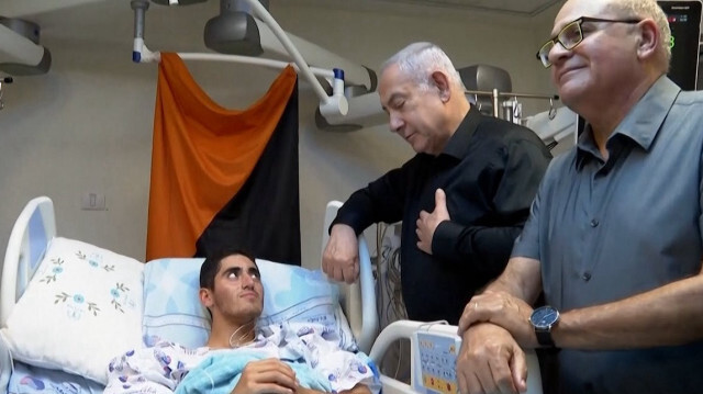 İsrailli bazı yaralı askerler hastaneyi ziyaret eden Netanyahu ile görüşmeyi reddetti