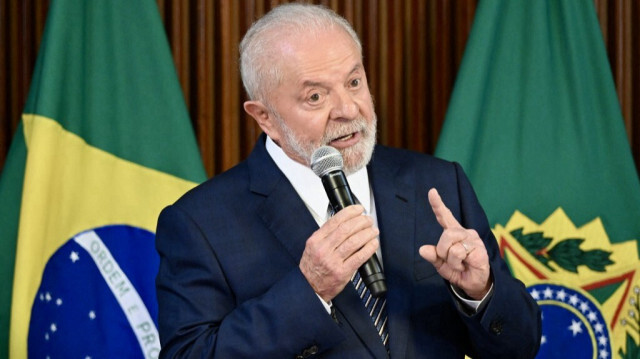 Le président brésilien Luiz Inacio Lula da Silva s'exprime lors d'une réunion ministérielle, au Palais du Planalto à Brasilia le 20 décembre 2023.