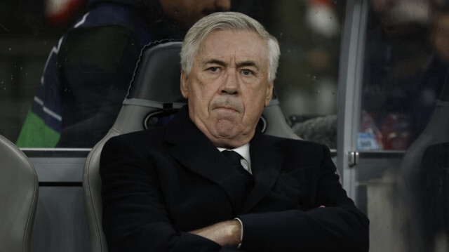 L'entraîneur italien du Real Madrid, Carlo Ancelotti, durant le match de football de la Ligue des champions du groupe C entre l'Union Berlin et le Real Madrid à Berlin, le 12 décembre 2023.