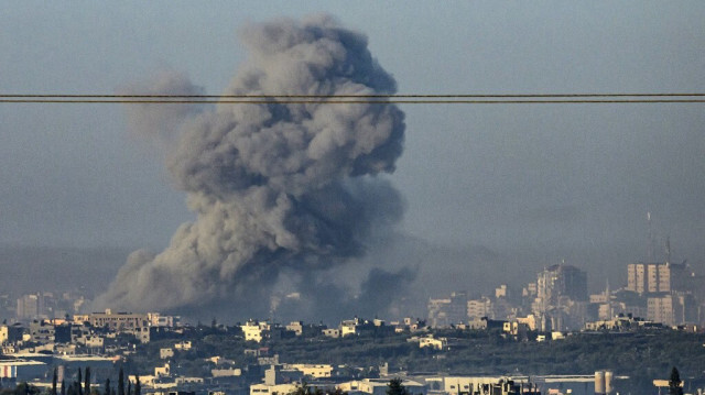 Photo a été prise dans le sud d'Israël, près de la frontière avec la bande de Gaza, le 3 décembre 2023.