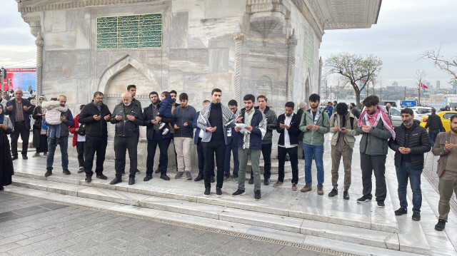 إسطنبول.. خروج مظاهرة ضد هجمات الاحتلال الإسرائيلي على غزة