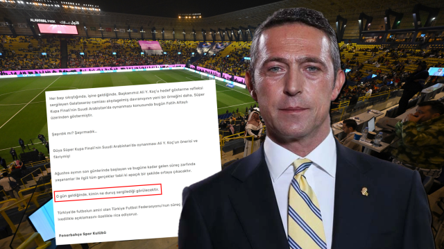 Fenerbahçe'nin Süper Kupa finalini işaret eden 28 Kasım tarihli 'duruş' açıklaması tartışmalara neden oldu.
