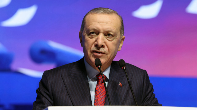 Le président turc Recep Tayyip Erdogan au centre culturel Ataturk d'Istanbul, en Türkiye, le 30 décembre 2023.