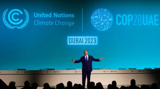 Prise de parole d'Al Gore, ancien vice président des Etats-Unis d'Amérique, durant la COP28.