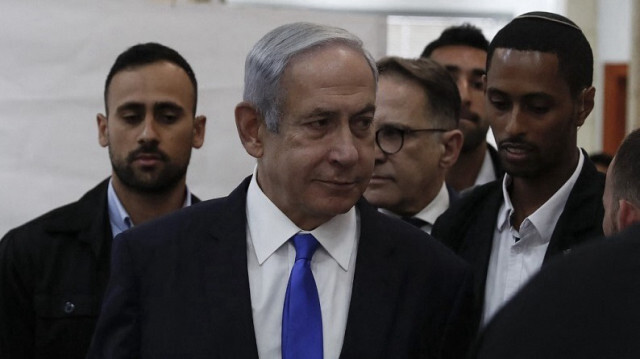 Le Premier ministre israélien, Benjamin Netanyahu, arrive au tribunal de district de Jérusalem, le 25 juin 2023.
