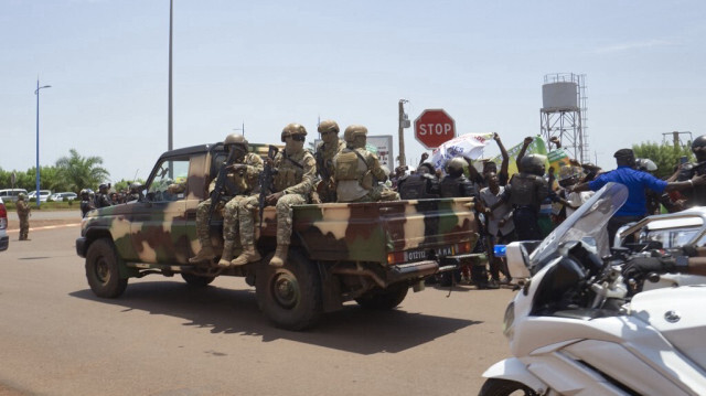 Un convoi de la FAMA (Forces armées maliennes).