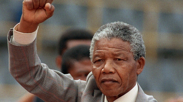 L'ancien Président d'Afrique du Sud, Nelson Mandela.