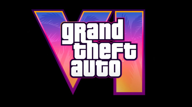 Logo de GTA VI, nouveau jeu de Rosktar Games, qui devrait sortir en 2025.