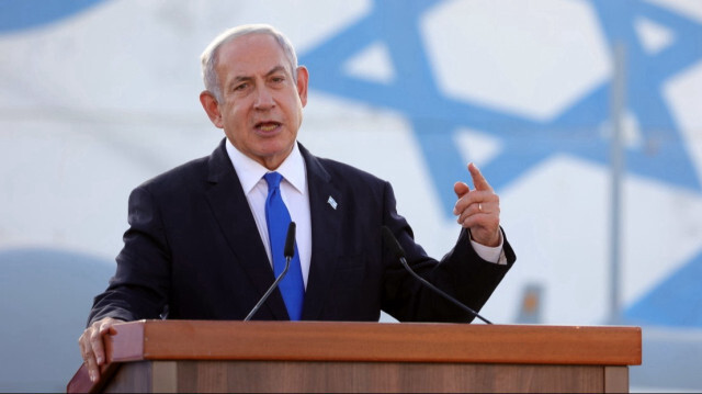 Katil İsrail Başbakanı Netanyahu ile İsrailli esir yakınları arasında tartışma çıktı.
