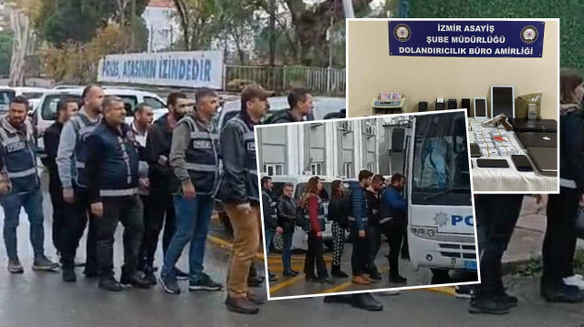 İzmir merkezli 5 ildeki dolandırıcılık operasyonununda 32 zanlı tutuklandı.