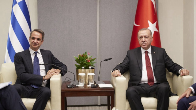 Yunanistan Başbakanı Kiryakos Miçotakis - Cumhurbaşkanı Recep Tayyip Erdoğan