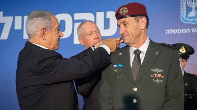 İsrail Başbakanı Binyamin Netanyahu, Genelkurmay Başkanı Halevi. 