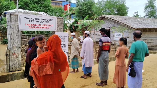 Camp de réfugiés de Cox Bazaar, Bangladesh.