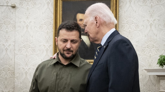 Le président ukrainien, Volodymr Zelensky et son homologue américain, Joe Biden.