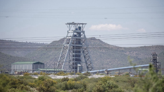 Une vue générale de la mine de platine Bakubung à Ledig le 8 décembre 2023.