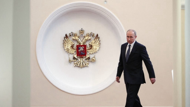 Le président de la fédération de Russie, Vladimir Poutine, candidat à un 5e mandat lors des élections de mars 2024. 