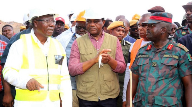 Le président Hakainde Hichilema s'est rendu à la mine de Seseli à Chingola, Copperbelt, où les mineurs sont piégés à la suite de l'effondrement du site de décharge des limaces.