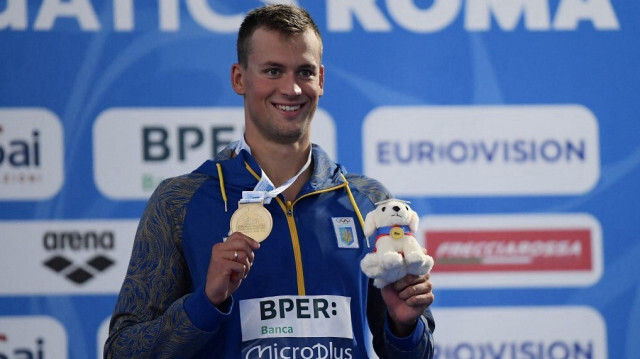 Le nageur ukrainien Mykhailo Romanchuk.