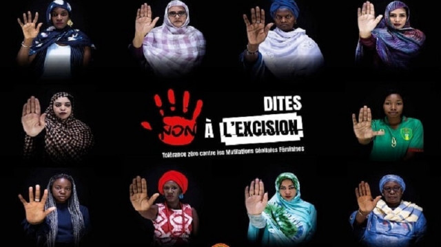 Affiche de campagne contre l'excision. Crédit Photo: APANEWS