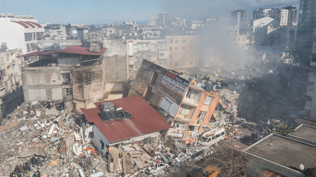 Kahramanmaraş merkezli deprem sonucu yıkılan binalar