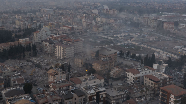 Kahramanmaraş merkezli 7.7'lik depremin ardından Hatay.