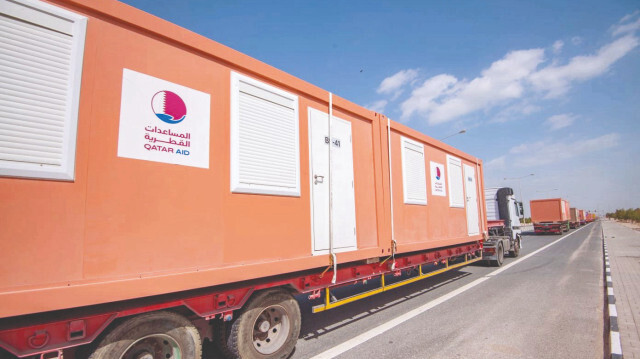 Katar'dan gelen konteyner evler.
