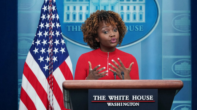 La porte-parole de la Maison Blanche, Karine Jean-Pierre, s'exprime lors du point de presse quotidien dans la salle de presse James S Brady de la Maison Blanche à Washington DC, le 13 février 2023.Crédit photo: MANDEL NGAN / AFP