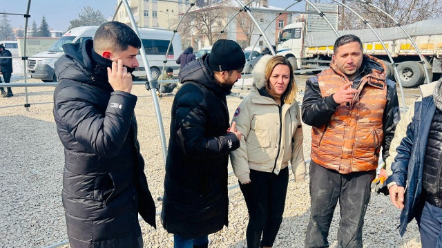 Abisror De Lieme en visite dans les zones sinistrées. Photo prise sur son compte Twitter 