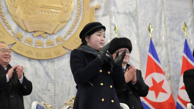 La fille du dirigeant nord-coréen Ju Ae. STR / KCNA VIA KNS / AFP