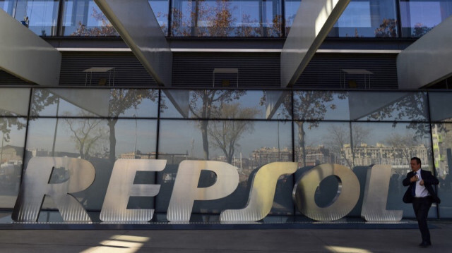 Le siège de la compagnie pétrolière espagnole Repsol à Madrid 
Crédit : PIERRE-PHILIPPE MARCOU / AFP