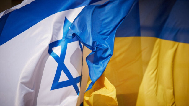 İsrail - Ukrayna bayrağı (Arşiv)
