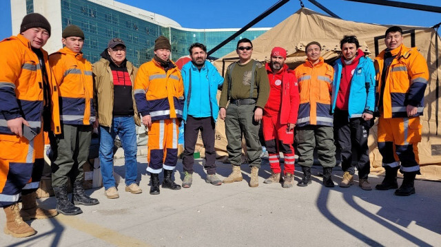 L'équipe mongole de recherche et de sauvetage, Crédit photo: AA