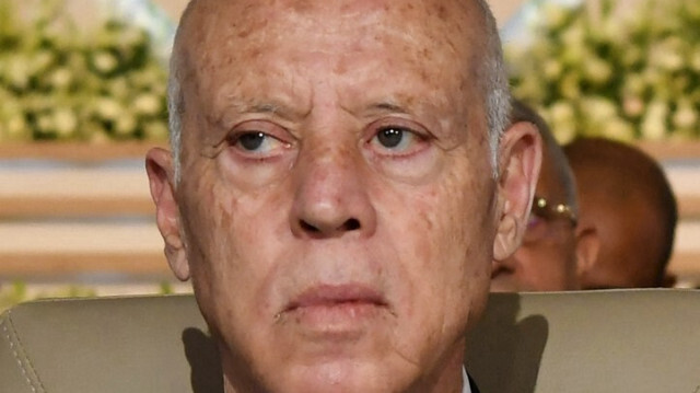 Le Président tunisien, Kais Saied. FETHI BELAID / AFP