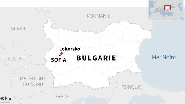 Localisation du village de Lokorsko en Bulgarie où des migrants ont été retrouvés morts dans un camion. Crédit photo: LAURENCE CHU, SYLVIE HUSSON / AFP