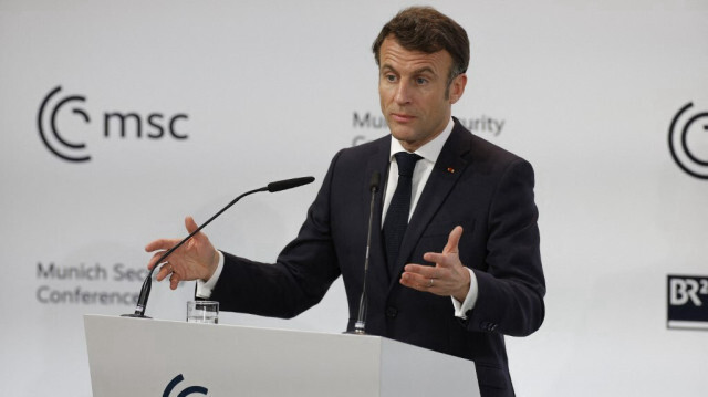 Le président français, Emmanuel Macron, lors de la Conférence annuelle de Munich (CSM) à Munich, dans le sud de l'Allemagne, le 17 février 2023. Crédit photo: ODD ANDERSEN / AFP