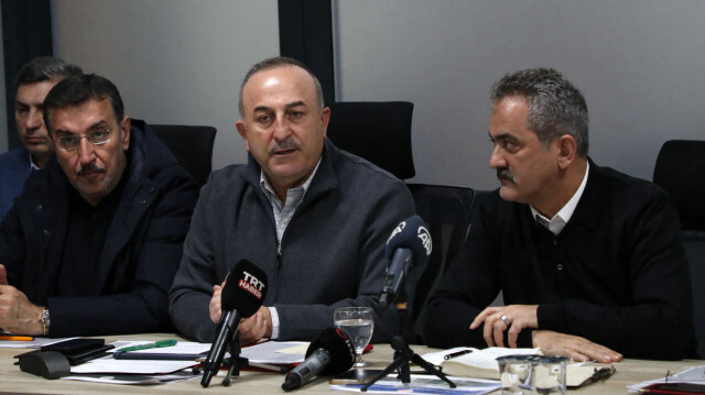Dışişleri Bakanı Mevlüt Çavuşoğlu - Milli Eğitim Bakanı Mahmut Özer.