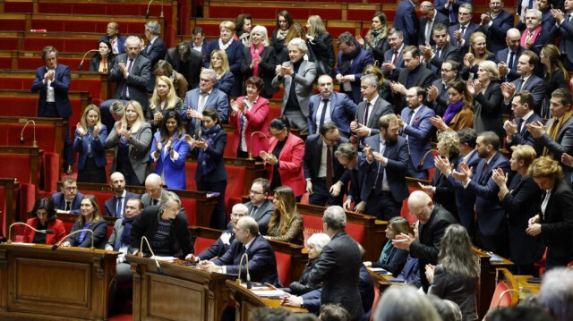 Fin du débat sur le plan de réforme des retraites du gouvernement à l'Assemblée nationale, à Paris, le 18 février 2023. Crédit photo: LUDOVIC MARIN / AFP