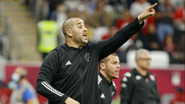 Coach Madjid, sélectionneur de l'équipe algérienne A' @JACK GUEZ / AFP