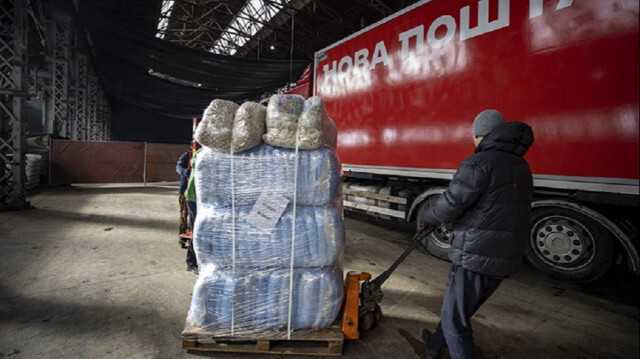 Ukrayna'nın Harkiv kentinde afetzedeler için 22 ton insani yardım toplandı.