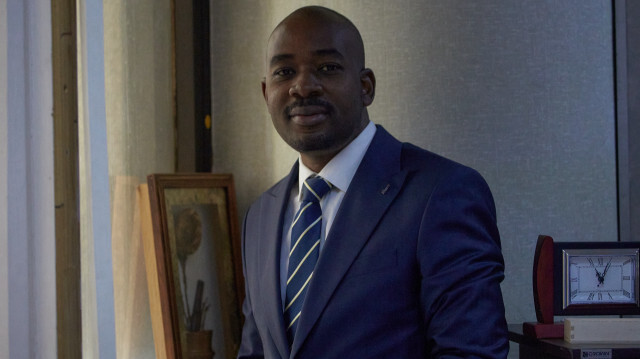 Le principal chef du parti d'opposition du Zimbabwe, Nelson Chamisa, 16 février 2023.
Crédit: Jekesai NJIKIZANA / AFP