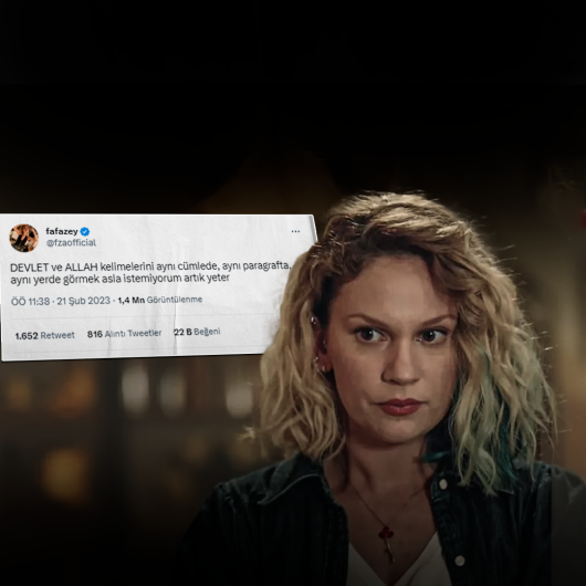 Oyuncu Farah Zeynep Abdullah yaptığı paylaşımla gündeme geldi: “Devlet ve Allah kelimelerini aynı yerde görmek istemiyorum”
