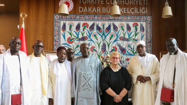 La délégation de la confrérie Mouride du Sénégal. Crédit photo: AA