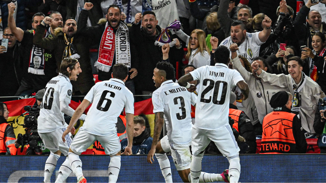 Real Madrid'in gol sevinci