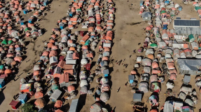 Camps de déplacés de Liman à Mogadiscio. Crédit photo: Hassan Ali Elmi / AFP

