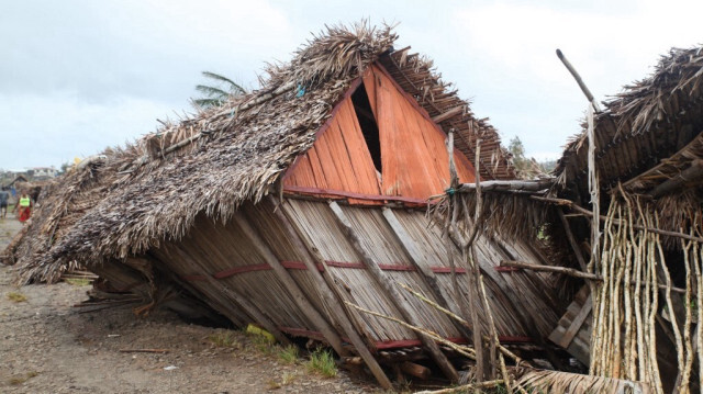 Une maison détruite au lendemain du cyclone Freddy au Madagascar le 23 février 2023.
Crédit Photo: JOSÉ LESOA / AFP