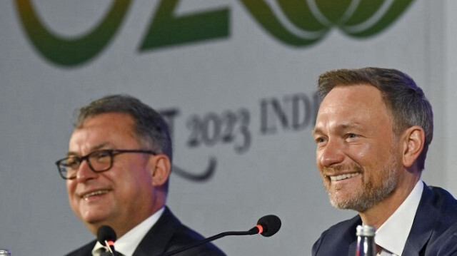 Le ministre fédéral allemand des Finances, Christian Lindner et le président de la Deutsche Bundesbank, Joachim Nagel. Crédit photo: Manjunath KIRAN / AFP