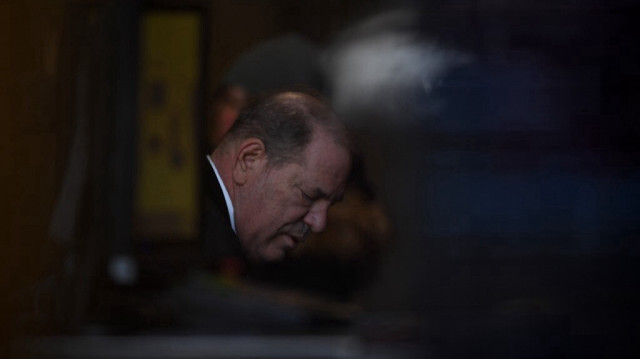 Harvey Weinstein arrive au tribunal pénal de Manhattan, à New York. 
Crédit Photo: Johannes EISELE / AFP