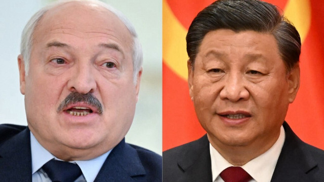Le président biélorusse Alexandre Loukachenko et le président chinois Xi Jinping. Crédit photo: Natalia KOLESNIKOVA, Noël CELIS / AFP