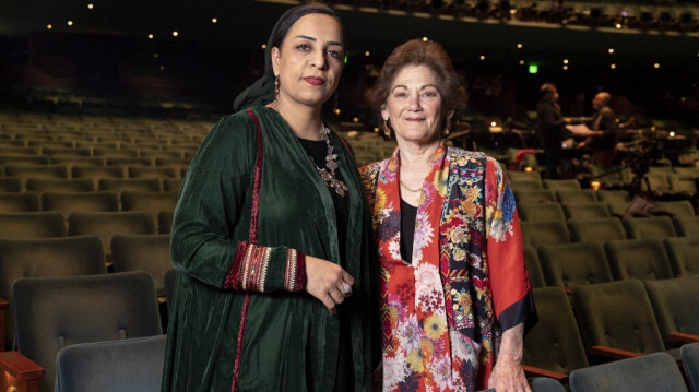  La réalisatrice Roya Sadat (G) , et la compositrice Sheila Silver  (D). Crédit Photo: Jason Redmond / AFP